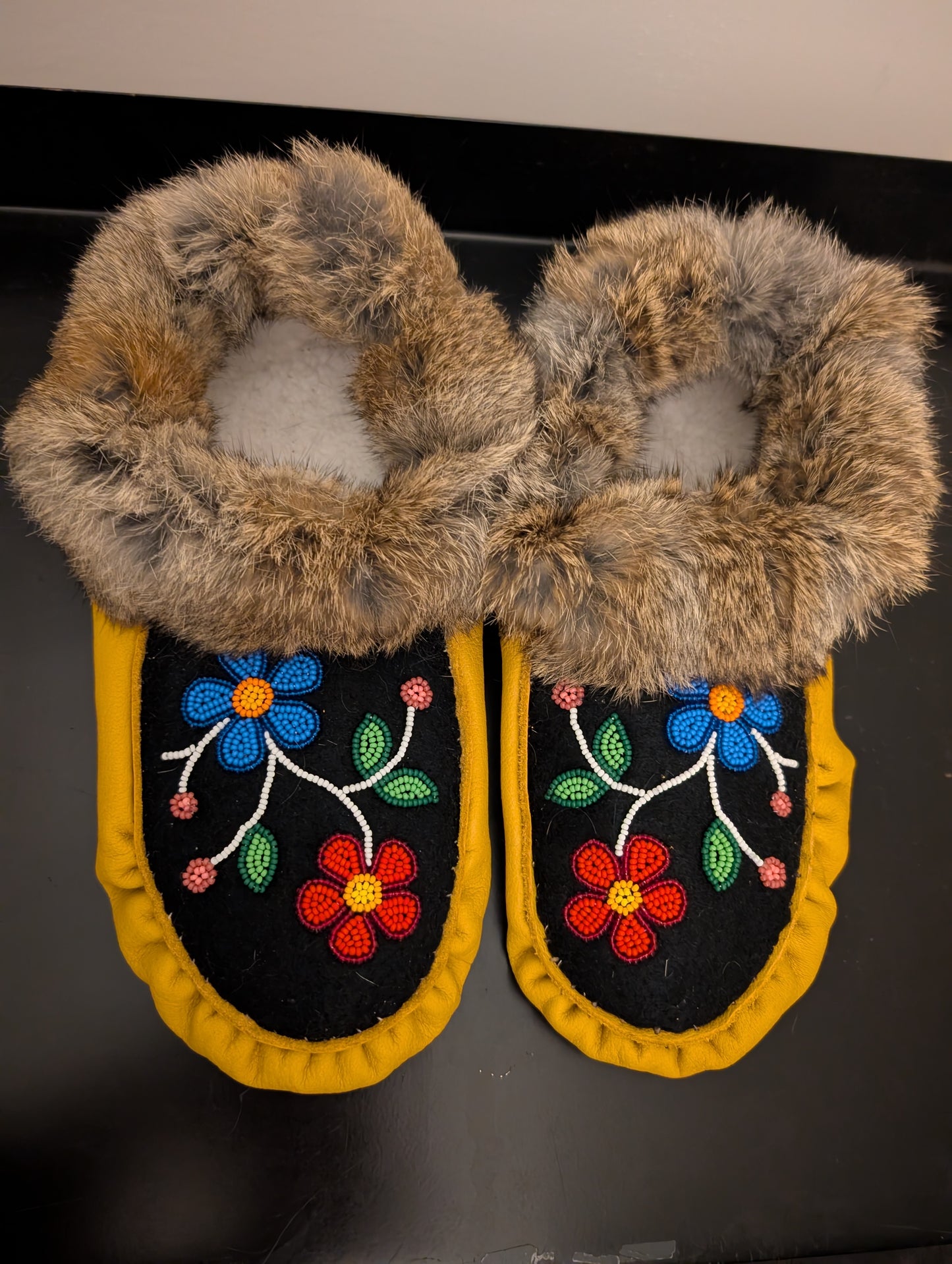 Floral moccasins