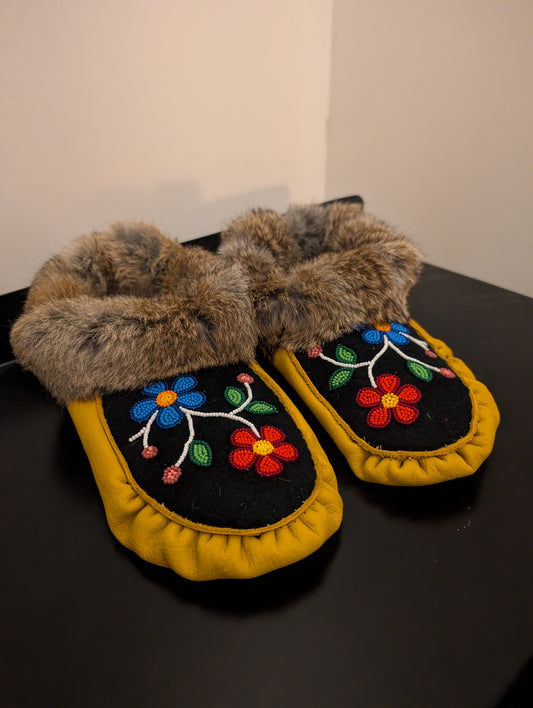 Floral moccasins